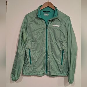 Marmot Women's Seafoam Green Teal Lightweight Windbreaker Jacket, Medium